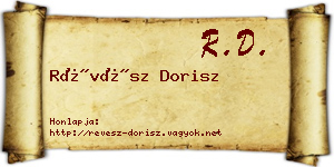 Révész Dorisz névjegykártya